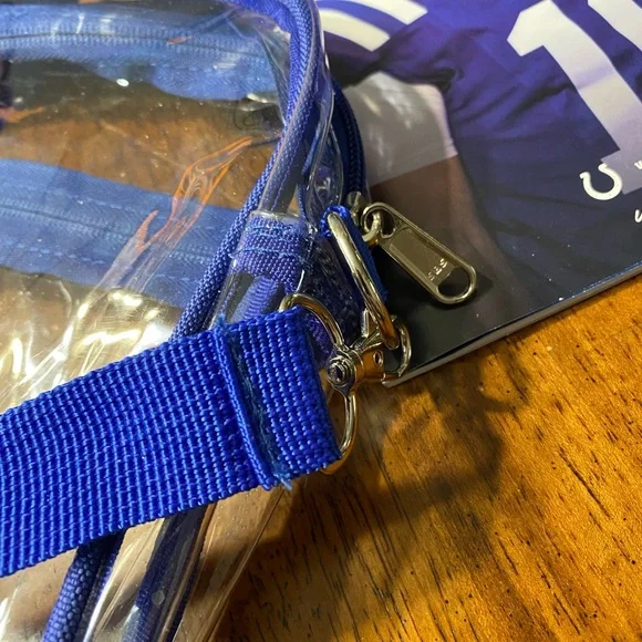 Clear concert event bag. In Indianapolis Colts blue colored straps. NFL football - Picture 4 of 8